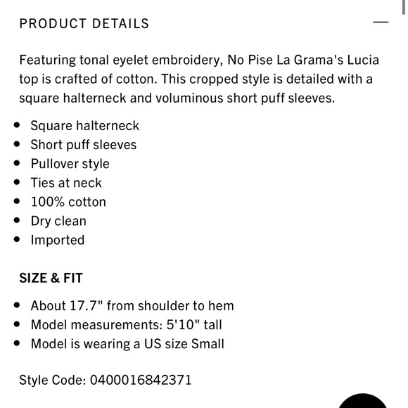no pise la grama lucia crop top size small - Picture 4 of 8